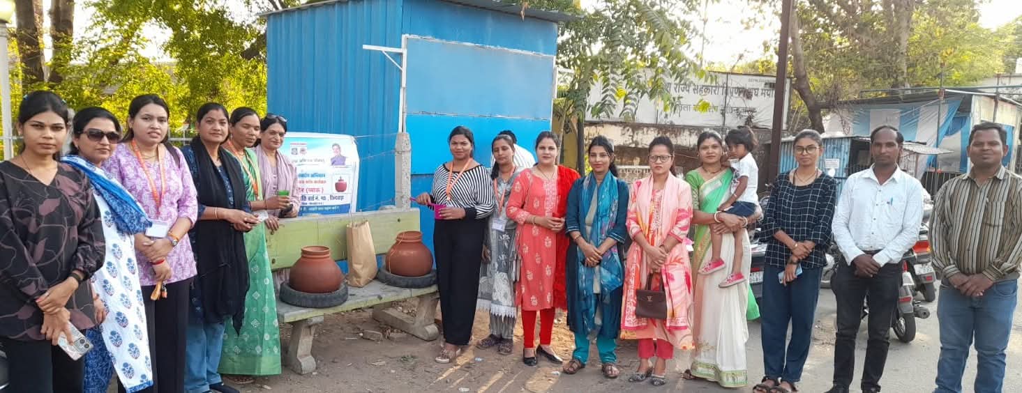 जल गंगा संवर्धन अभियान : नगर निगम क्षेत्र के वार्ड क्रमांक 45 में जल मंदिर (प्याऊ) का शुभारंभ