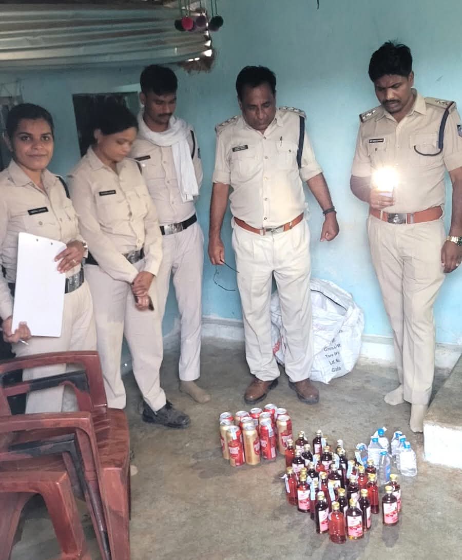 झिरपा, चावलपानी एवं छिंदी में आबकारी विभाग की सघन कार्रवाई, 950 कि.ग्रा. महुआ लाहन बरामद