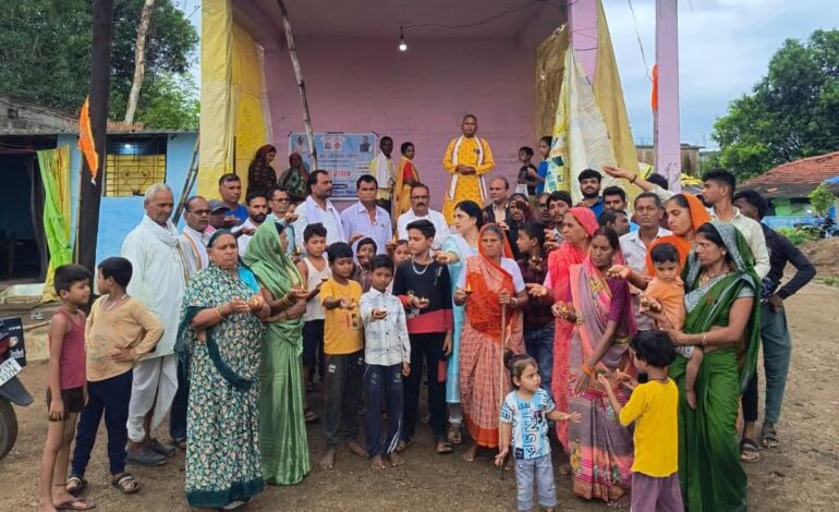 ग्राम बेलगांव में जल गंगा संवर्धन अभियान का समापन कार्यक्रम सम्पन्न